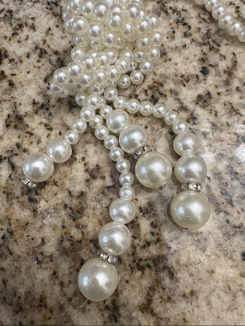 Elegant Ivory Pearl Knot Pendant Necklace - Women Jewelry - Picture 2 of 2
